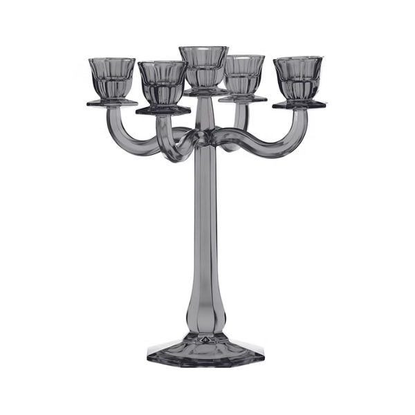 Candleholder 5-Armed Ravello Smoke (Single Pack)