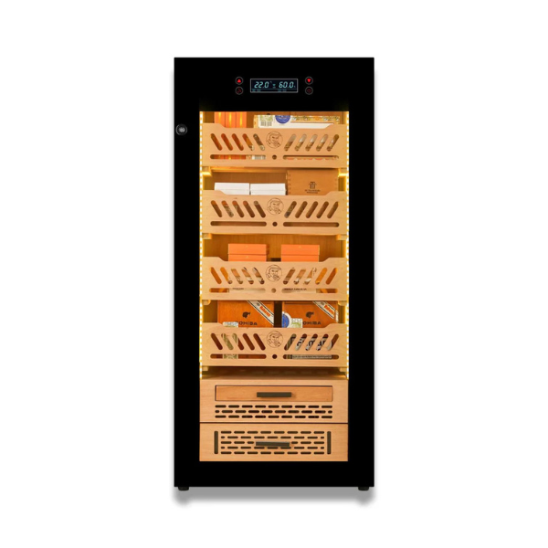 Premium Series Black 450-Cigar Electric Humidor