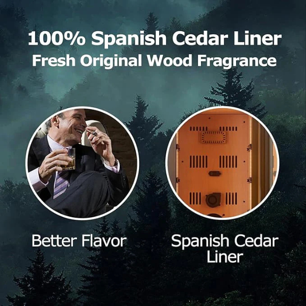 Premium Series Black 450-Cigar Electric Humidor