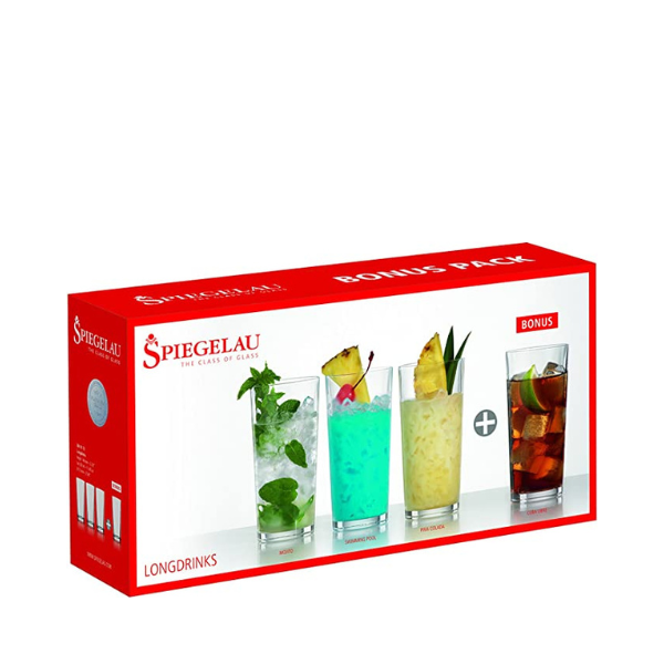 Spiegelau Longdrinks Bonus (علبة من 4 قطع)