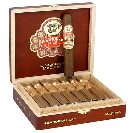 أغانورسا ليف لا فاليداسيون مادورو جران تورو Aganorsa Leaf La Validacion Maduro Gran Toro 6 × 58 (صندوق يحتوي على 15 قطعة)
