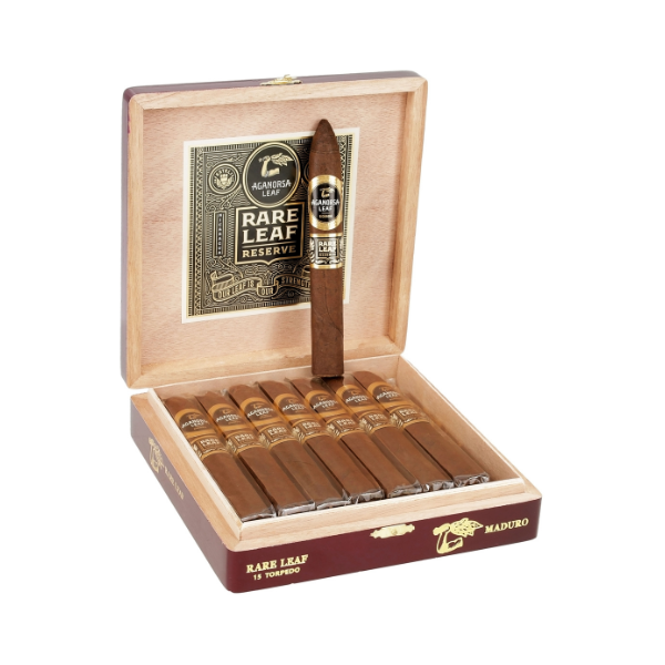 Aganorsa Leaf Rare Leaf Reserve Maduro Torpedo 6" * 52 (Box of 15)