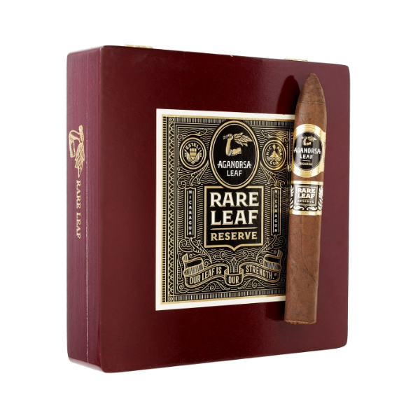 Aganorsa Leaf Rare Leaf Reserve Maduro Torpedo 6" * 52 (Box of 15)