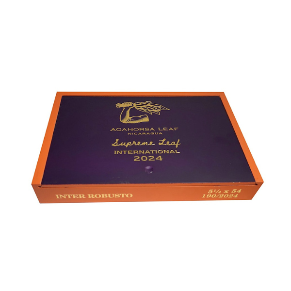 Aganorsa leaf supreme Inter Robusto (round) 5¼ x 54 (Box of 10)