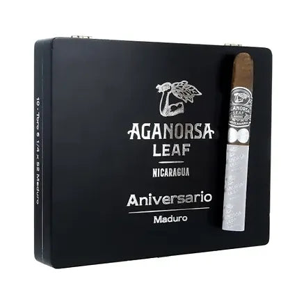 Aganorsa Leaf Aniversario Maduro Gran Robusto 5 x 54 (Box of 10)