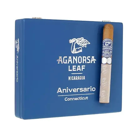 Aganorsa Leaf Aniversario Connecticut Box-Pressed Toro 6 1/4 x 52 (Box of 10)
