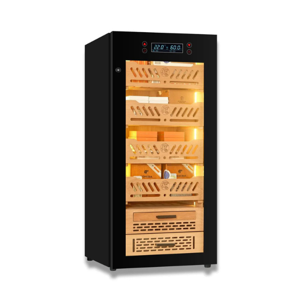 Premium Series Black 450-Cigar Electric Humidor
