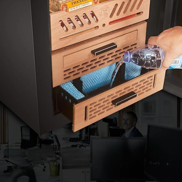 Premium Series Black 450-Cigar Electric Humidor