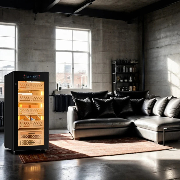 Premium Series Black 450-Cigar Electric Humidor