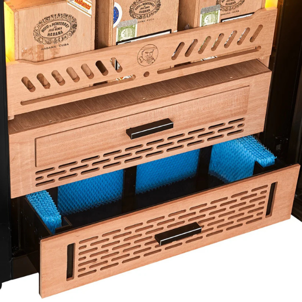 Premium Series Black 1200-Cigar Electric Humidor