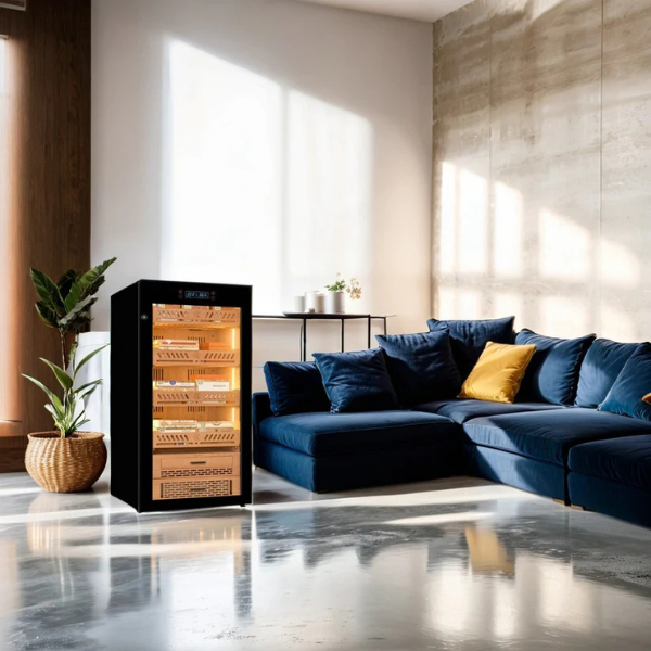 Premium Series Black 1200-Cigar Electric Humidor