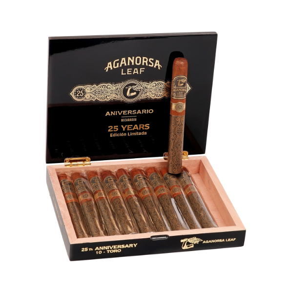 Aganorsa Leaf Aniversario 25 Edicion Limitada 6"1/4 * 52 (Box of 10)