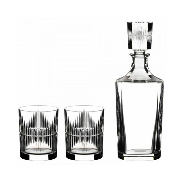 Whiskey Set Shadow (2 TUMBLER+1 DECANTER) (Set of 3)
