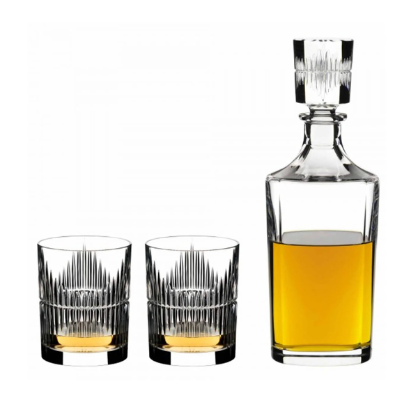 Whiskey Set Shadow (2 TUMBLER+1 DECANTER) (Set of 3)